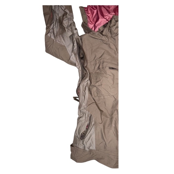 HELLY HANSEN Tan Women’s Hooded Jacket Size Small - Picture 3 of 5